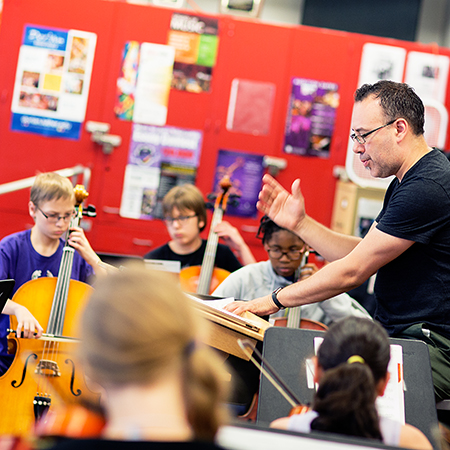 Students Playing Cello